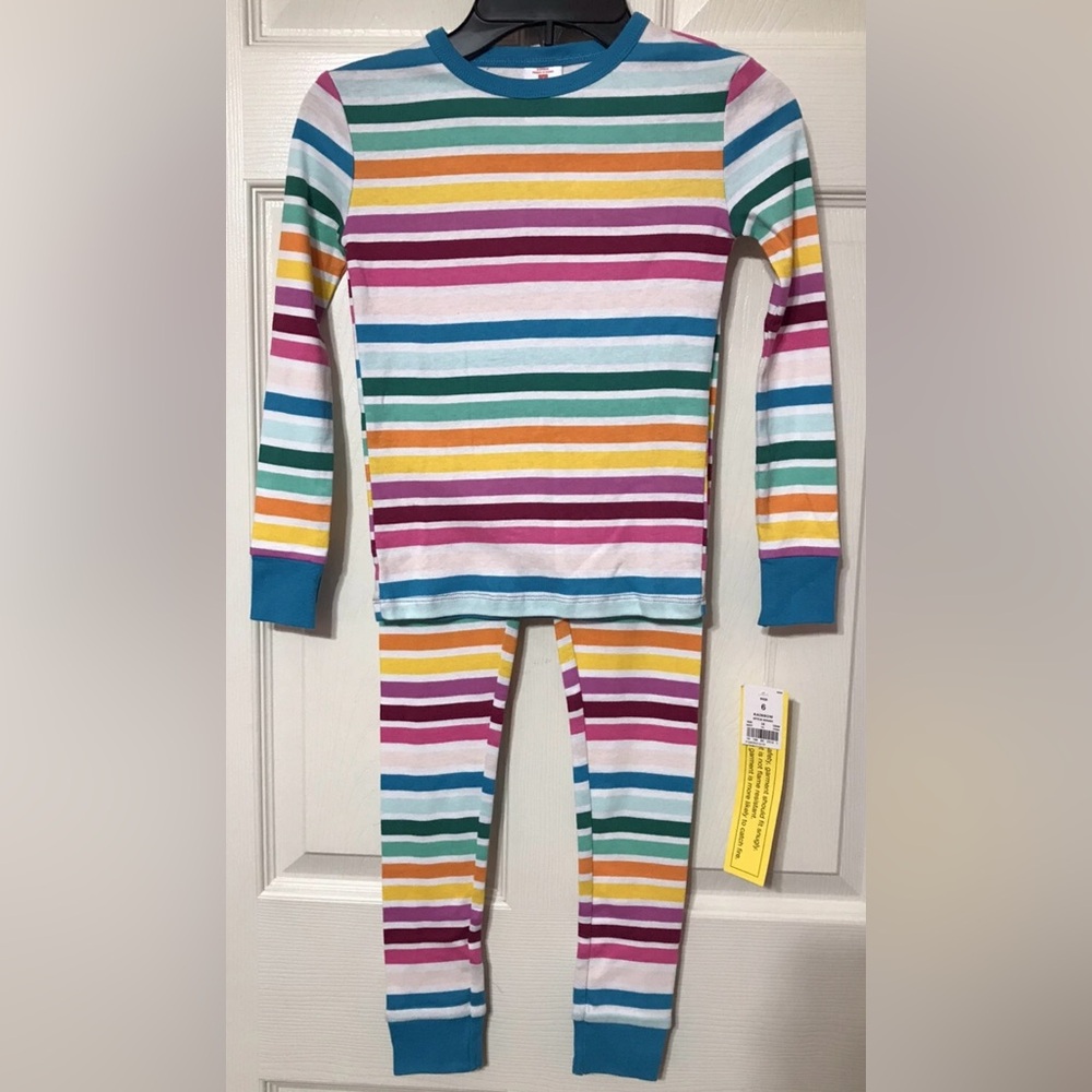 Target Girls Candy Stripe Snug Fit Pajamas NWT Size 4